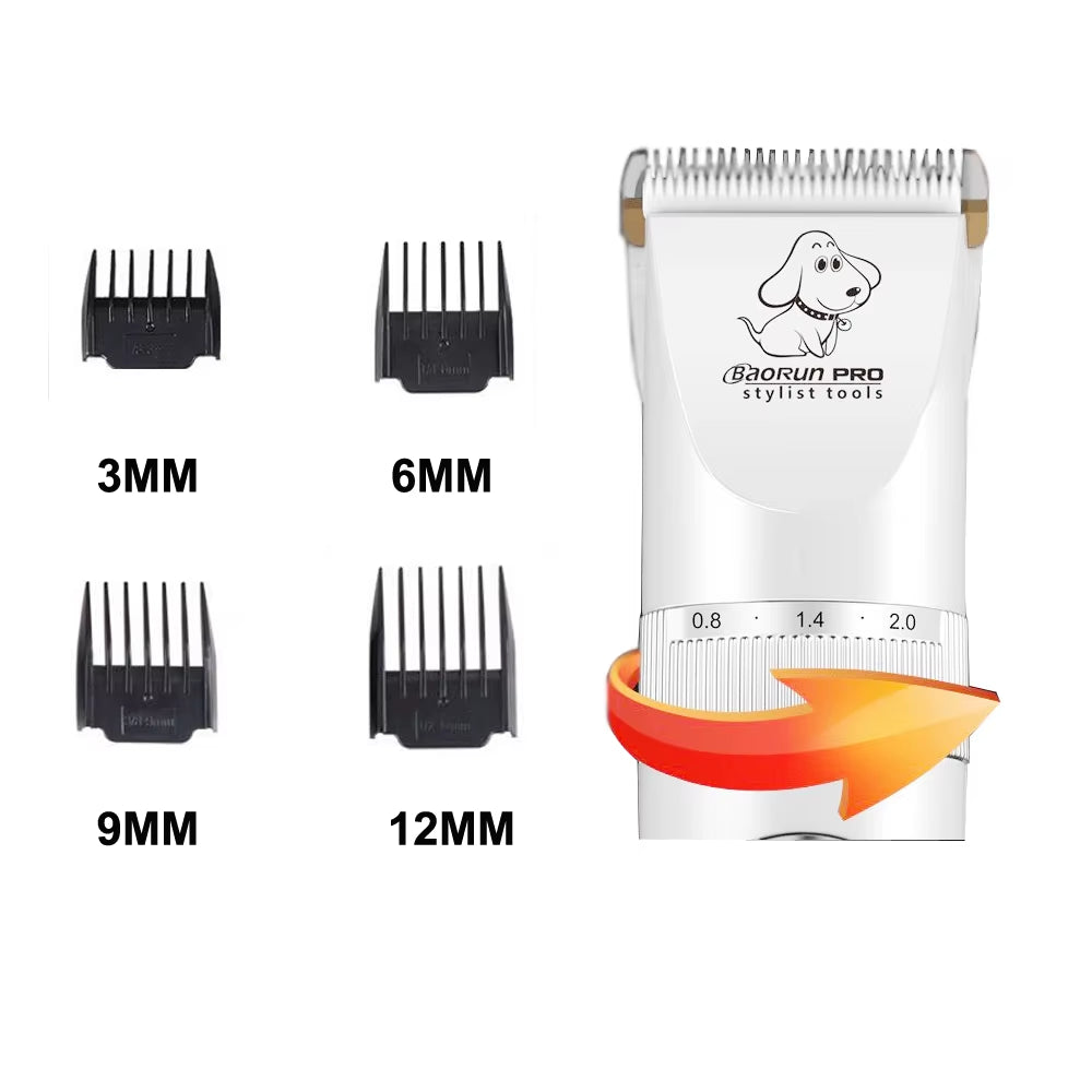 Baorun P9 P3 Clipper Dogs Professional LCD Pet Cat Clippers Electrical Grooming Trimmer Rechargeable Haircut Machine Animal