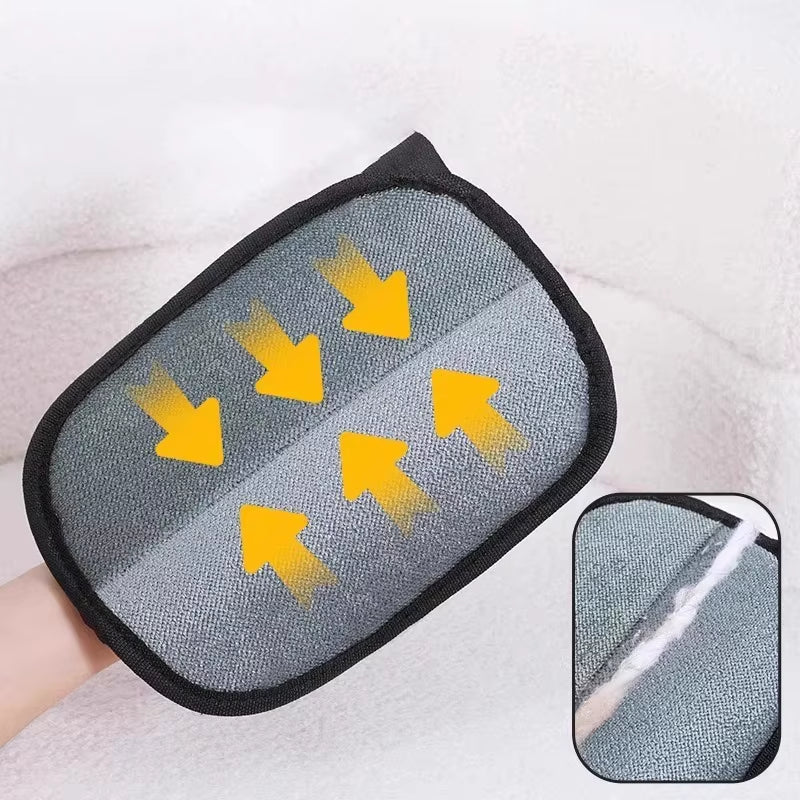 Double-Sided Upgraded Pet Hair Remover Glove Magnet Gloves for Cat Dog Fur Washing Deshedding Cleaning Carpets and Sofas