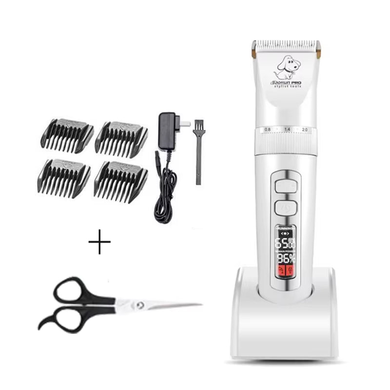 Baorun P9 P3 Clipper Dogs Professional LCD Pet Cat Clippers Electrical Grooming Trimmer Rechargeable Haircut Machine Animal