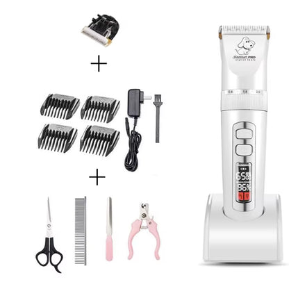 Baorun P9 P3 Clipper Dogs Professional LCD Pet Cat Clippers Electrical Grooming Trimmer Rechargeable Haircut Machine Animal
