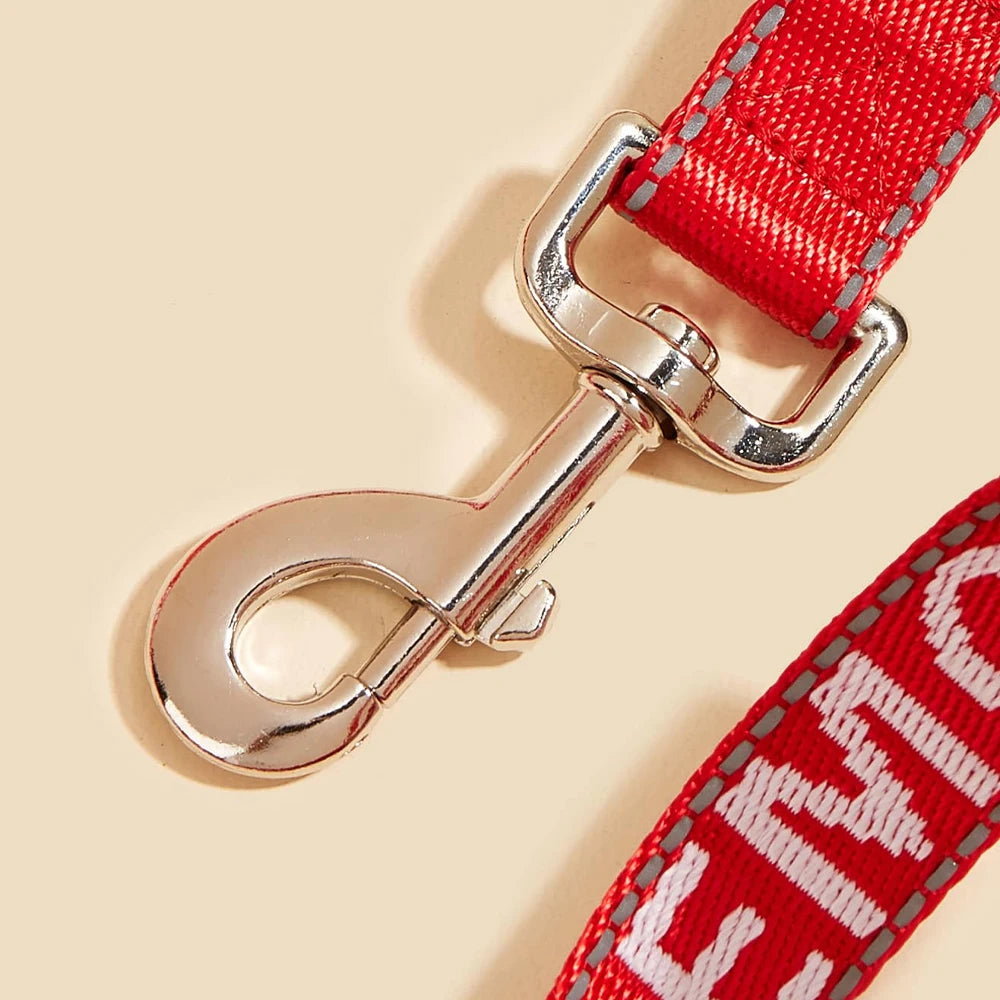 120CM Pet Dog and Cat Leash Bulldog Poodle Harness Collar for Reflective Leashes Nylon Durable Medium Large Walking Training Dog