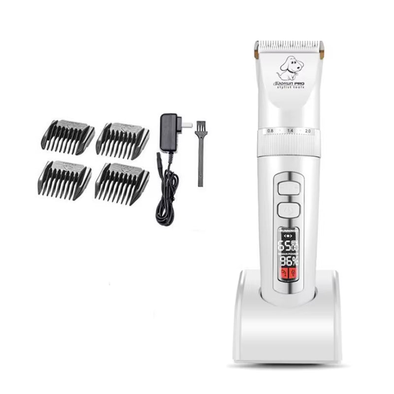 Baorun P9 P3 Clipper Dogs Professional LCD Pet Cat Clippers Electrical Grooming Trimmer Rechargeable Haircut Machine Animal